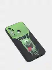 Бежевый меланж чехол силиконовый с принтом для TECNO Camon 17 (с отпечатком сзади)