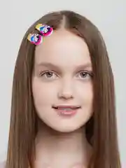 Фуксия детские заколки для волос