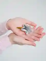 Серебряный детские заколки для волос звезды, заколки для девочек