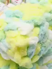 Желтый пряжа Alize Puffy Color, петельки, 5 штук, микрополиэстер