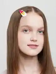 Белый детские заколки для волос