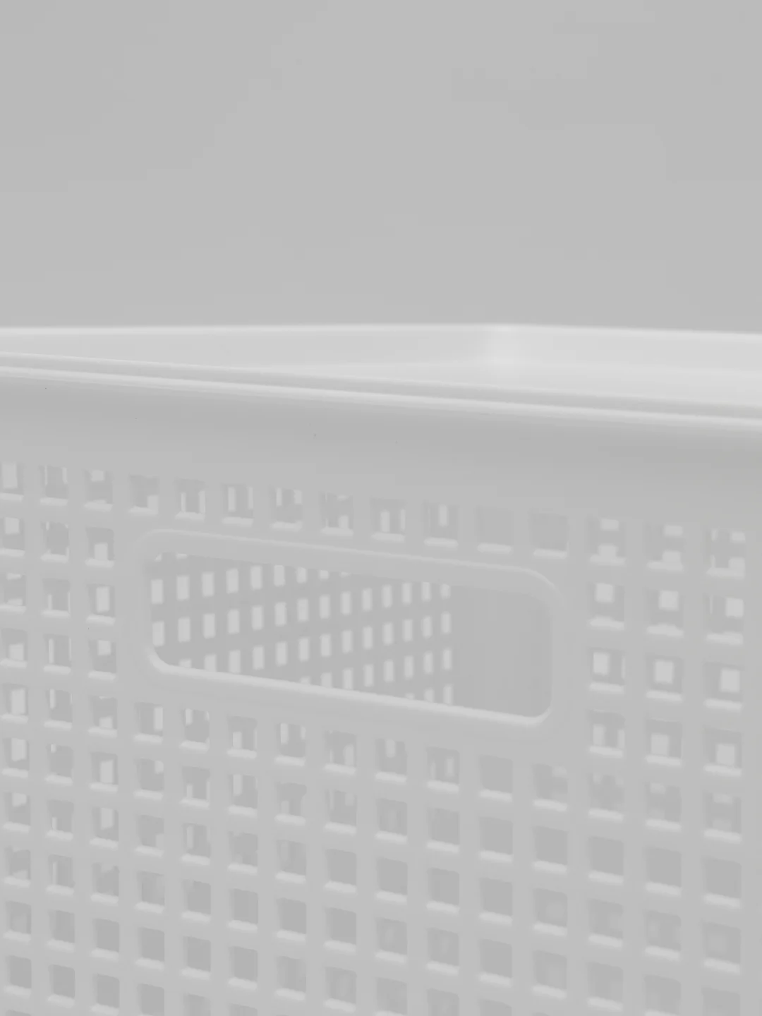 Белый корзинка контейнер с крышкой "Traymix" для хранения