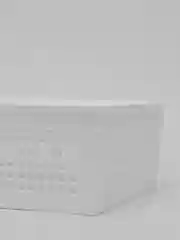 Белый корзинка контейнер с крышкой "Traymix" для хранения