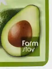 Зеленый маска для лица увлажняющая тканевая с экстрактом авокадо FarmStay