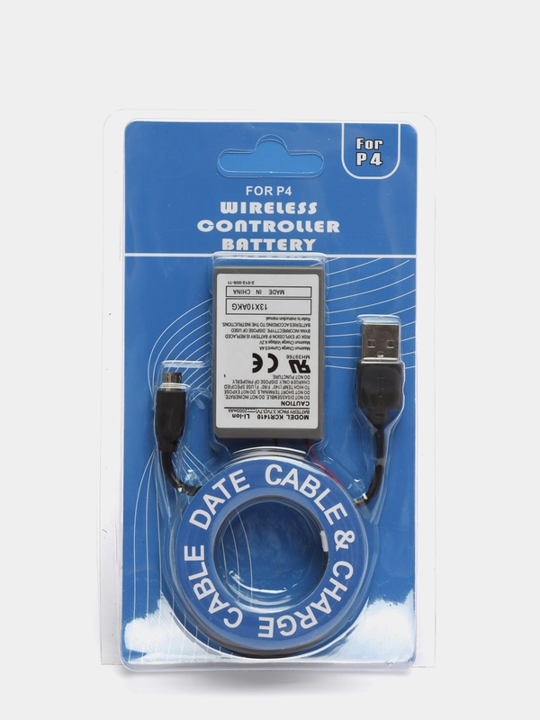Аккумулятор 4.5mm 1000 mAh + зарядный кабель для джойстика PS4 / DualShock 4