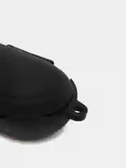 Черный чехол для Samsung Galaxy Buds / Buds+ Plus на наушники силиконовый КАРТОФАН тонкий матовый