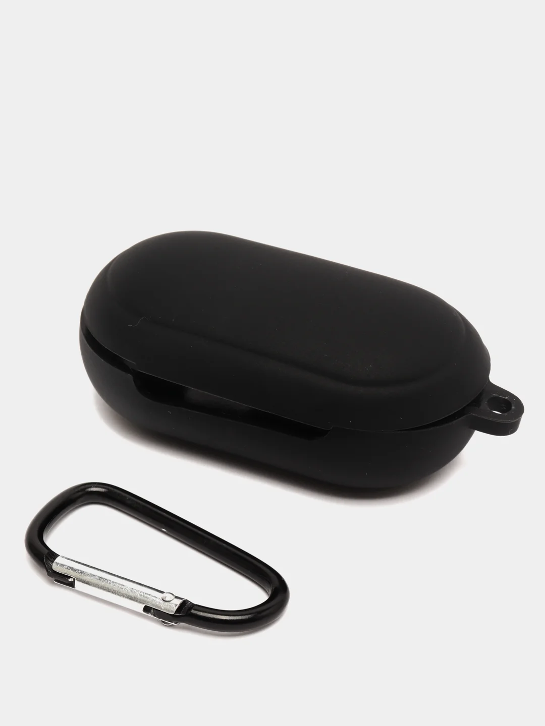 Черный чехол для Samsung Galaxy Buds / Buds+ Plus на наушники силиконовый КАРТОФАН тонкий матовый