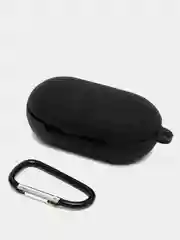 Черный чехол для Samsung Galaxy Buds / Buds+ Plus на наушники силиконовый КАРТОФАН тонкий матовый