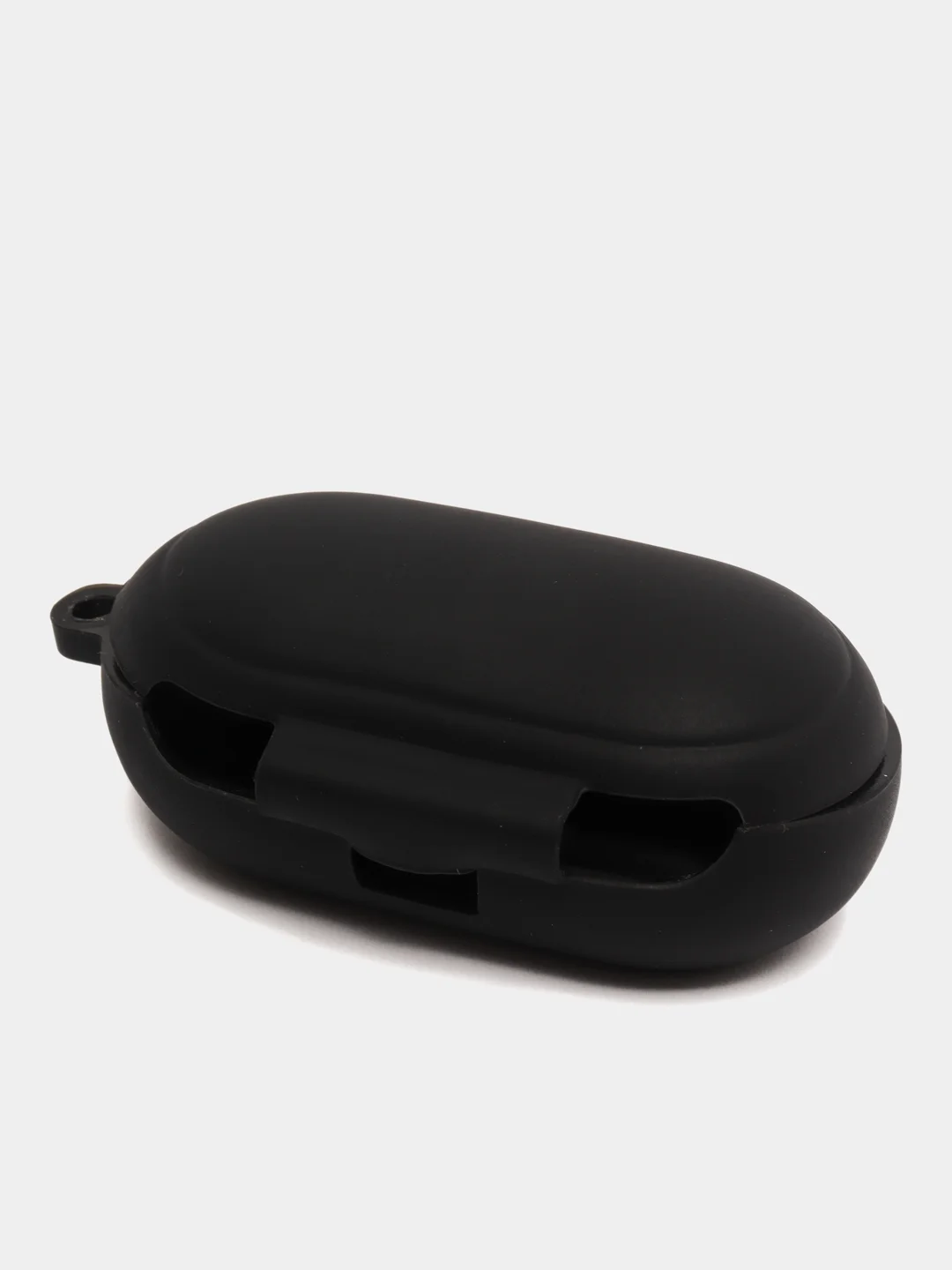 Черный чехол для Samsung Galaxy Buds / Buds+ Plus на наушники силиконовый КАРТОФАН тонкий матовый