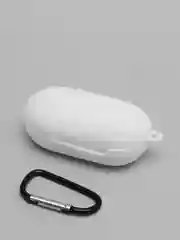 Белый чехол для Samsung Galaxy Buds / Buds+ Plus на наушники силиконовый КАРТОФАН тонкий матовый