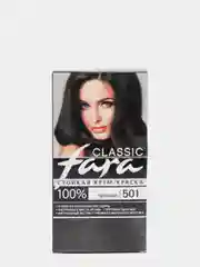 Fara Classic Стойкая крем-краска для волос, 501, черный