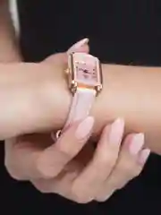 Коралловый меланж часы наручные женские