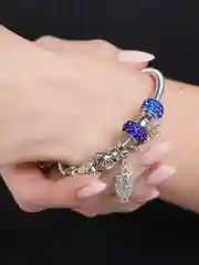 Синий браслет подростковый/браслет женский