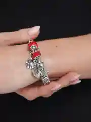Красный браслет подростковый/браслет женский