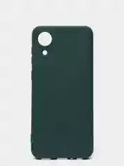 Тёмно-зелёный чехол Samsung Galaxy A03 Core, с бархатной подкладкой