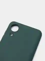 Тёмно-зелёный чехол Samsung Galaxy A03 Core, с бархатной подкладкой