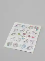 Белый слайдеры для дизайна ногтей