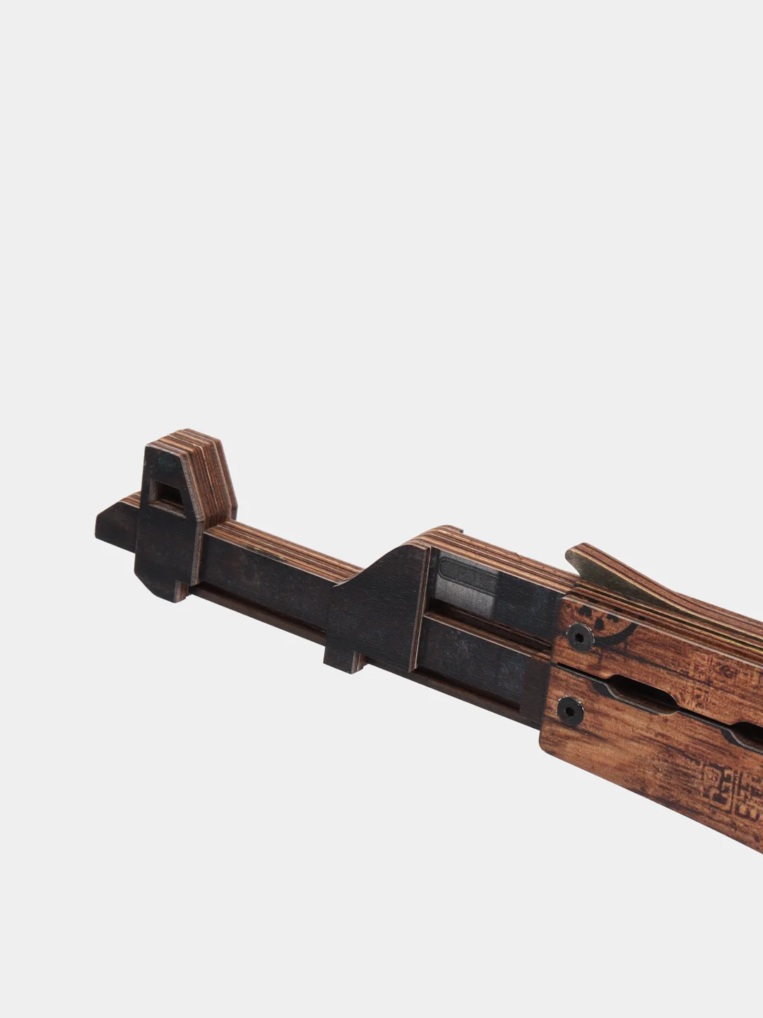 Деревянный автомат резинкострел АК-47 Пустынный Повстанец КС ГО / AK-47 CS GO