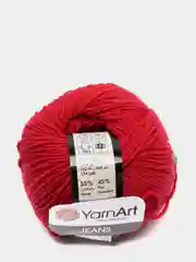 Красный пряжа Yarnart jeans