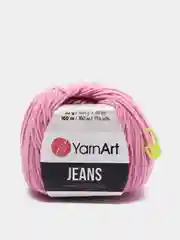 Розовый пряжа Yarnart jeans