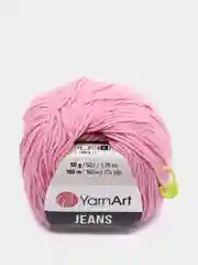 Розовый пряжа Yarnart jeans
