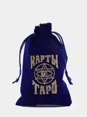 Темно-синий бархатный мешочек для гадальных карт "Таро", бордовый, тёмно-синий, гадание, таролог