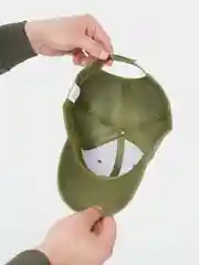 Оливковый бейсболка однотонная классическая / мужская / женская / кепка унисекс