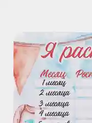 Молочный календарь роста малыша