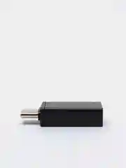Черный переходник Type-C на USB-A