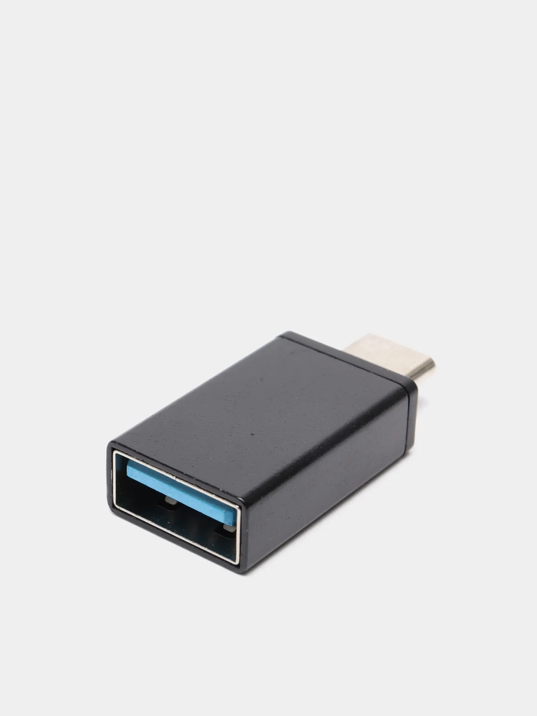 Черный переходник Type-C на USB-A