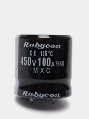 100мкФ 450в Конденсатор электролитический 100UF 450V 105C 25х25 CHANG