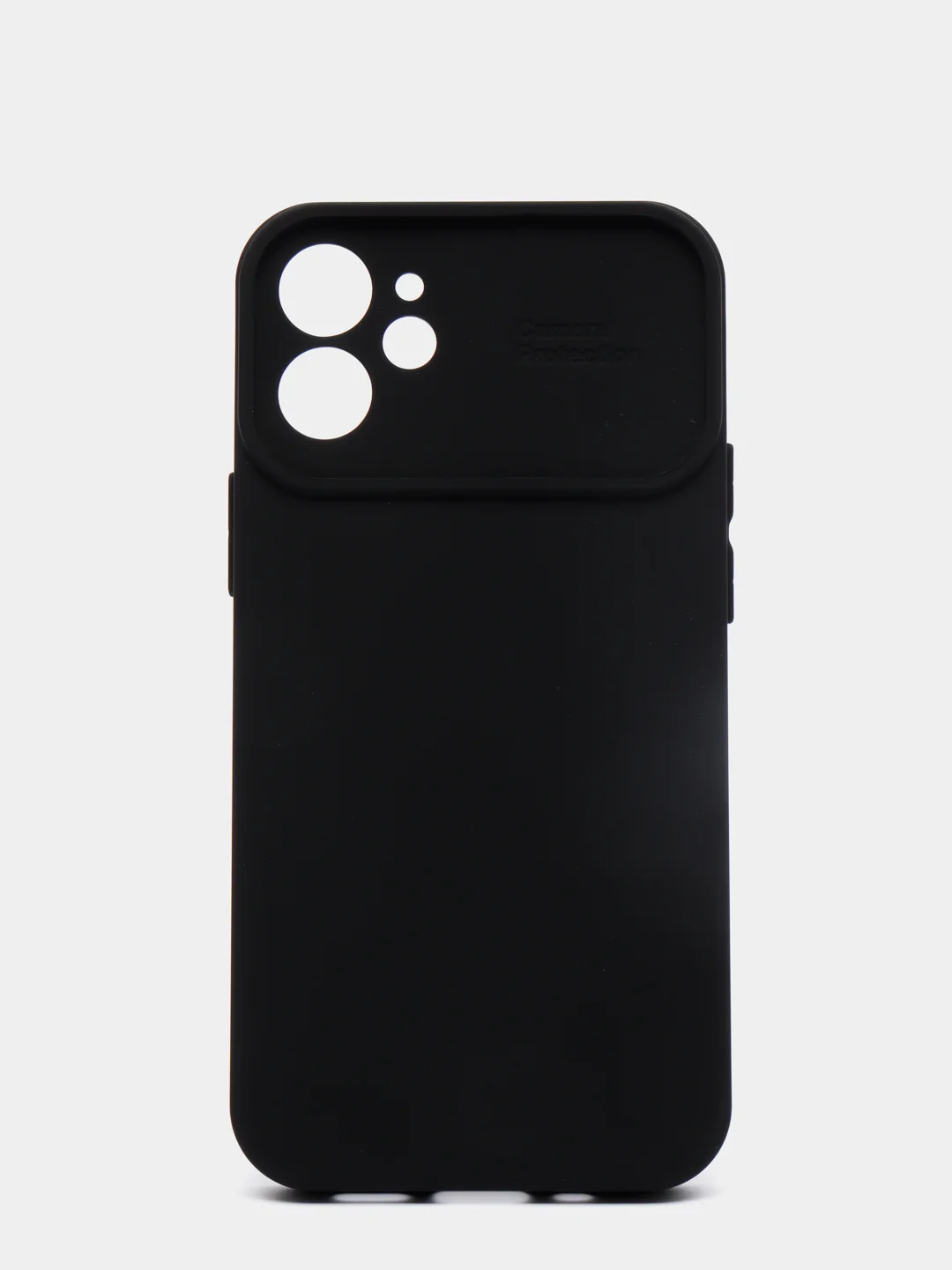 Черный чехол для iPhone 12 mini, защита камеры, бархатный