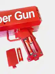 Красный игрушечное оружие детский пистолет денежный Деньгомет Super Money Gun стреляющий деньгами