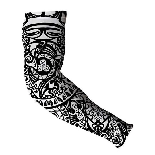 Рукав компрессионный SA Co Polynesian Black & White