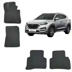 3-D Автомобильные EVA, ЭВА, ЕВА коврики для HYUNDAI TUCSON 3 поколение / ХЕНДАЙ ТУКСОН 3