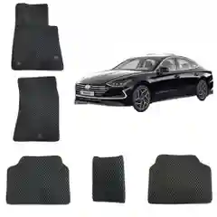 3-D Автомобильные EVA, ЭВА, ЕВА коврики для HYUNDAI SONATA 8 поколение / ХЕНДАЙ СОНАТА 8