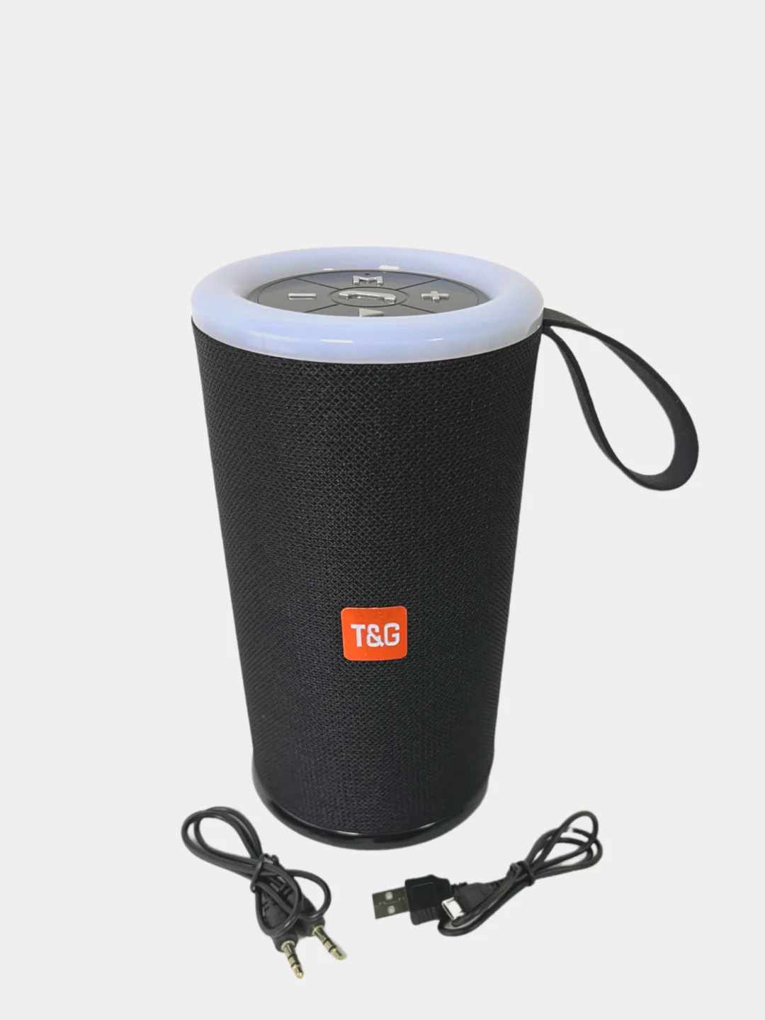 Красный портативная Bluetooth колонка TG 512 T&G со светомузыкой