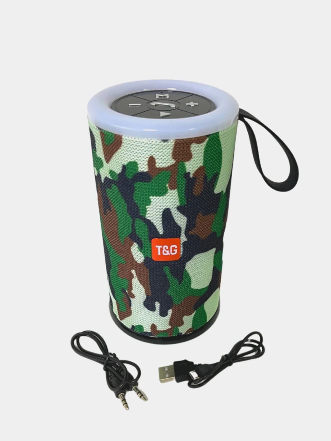Красный портативная Bluetooth колонка TG 512 T&G со светомузыкой