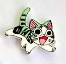 Мятный деревянные пуговицы "Кошки"