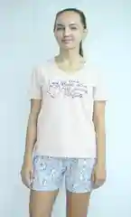 Бежевый комплект женский Onstyle: футболка, шорты, хлопок, трикотаж