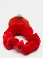 Красный резинки плюшевые