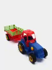 Трактор Green Plast ТР002 с прицепом разноцветный