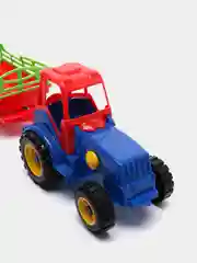 Трактор Green Plast ТР002 с прицепом разноцветный