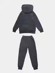 Угольный спортивный костюм утепленный