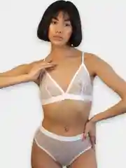 Белый комплект нижнего белья без косточек