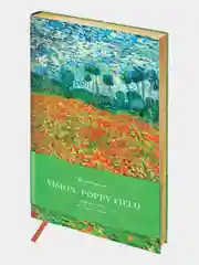 Записная книжка из экокожи "Vision. Van Gogh. Poppy field", 80 листов