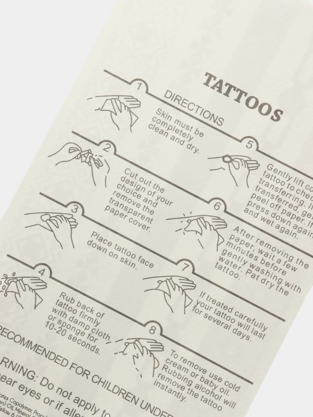 Золотой временные татуировки Flash Tattoo