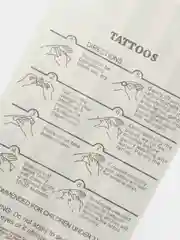 Синий временные татуировки Flash Tattoo