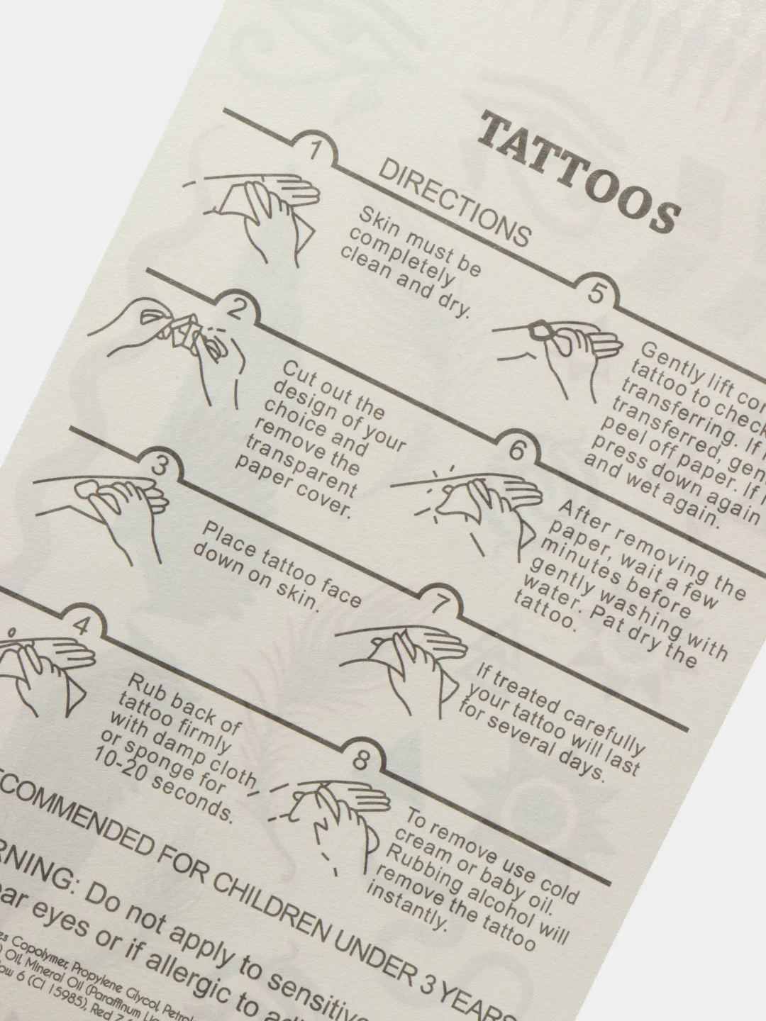 Красный временные татуировки на тело, FLASH TATTOO