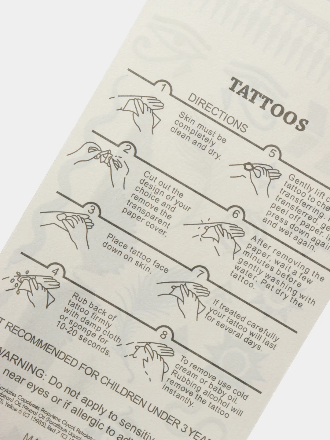 Синий временные татуировки на тело, FLASH TATTOO